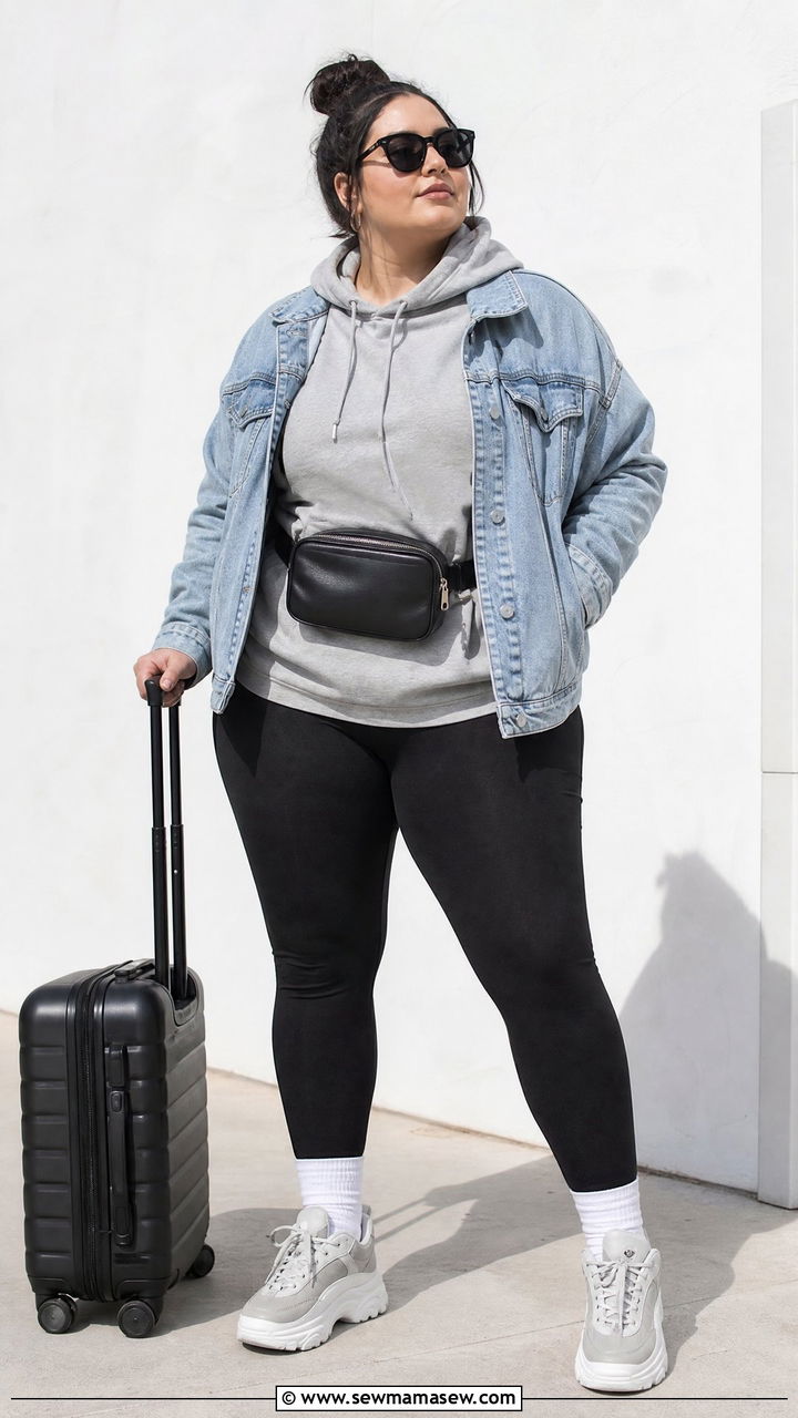 Plus Size Hoodie Outfit - 20 plus size casual top outfit ideas