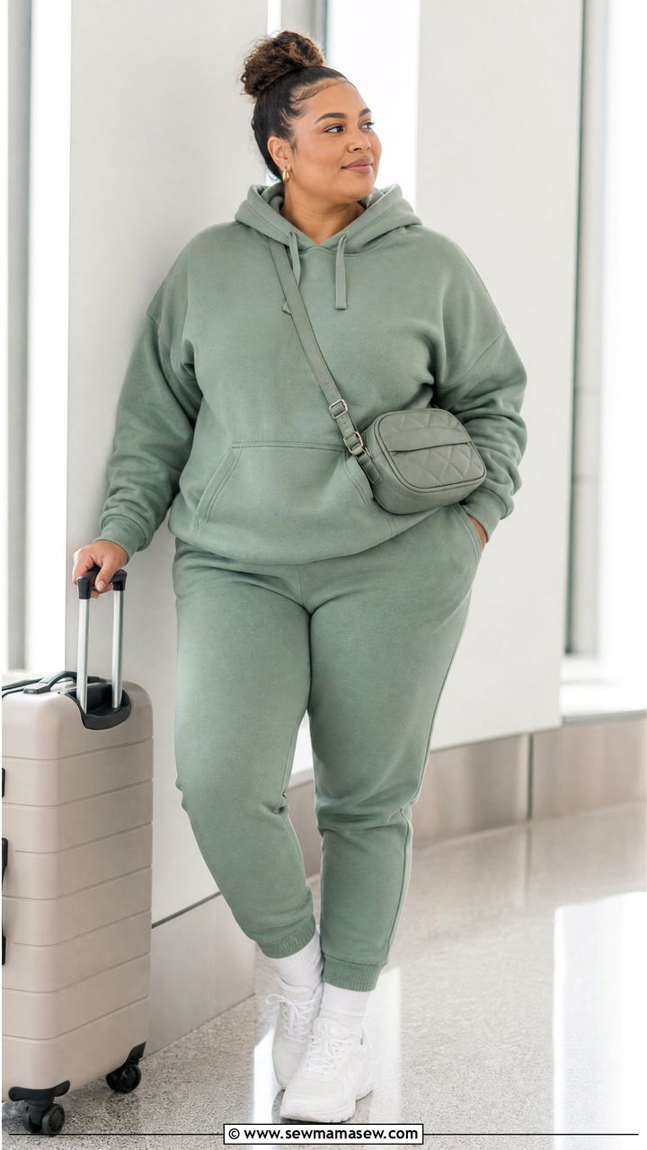 Plus Size Hoodie With Joggers - 20 plus size hoodie outfit ideas