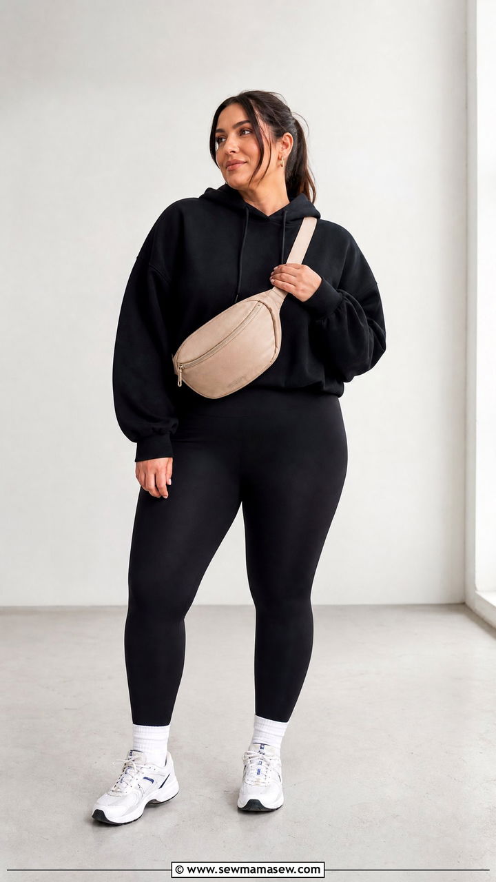 Plus Size Hoodie With Leggings - 20 plus size hoodie outfit ideas