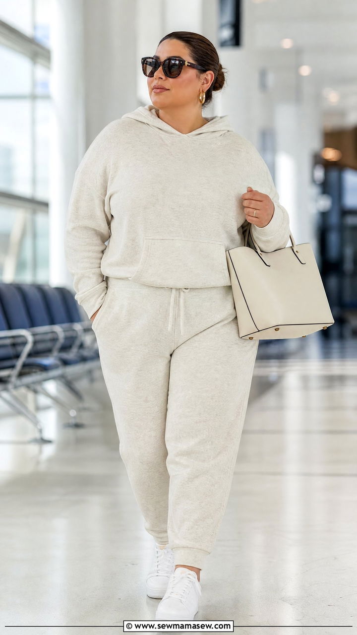 Plus Size Hoodie With Matching Sweatpants - 20 plus size hoodie outfit ideas