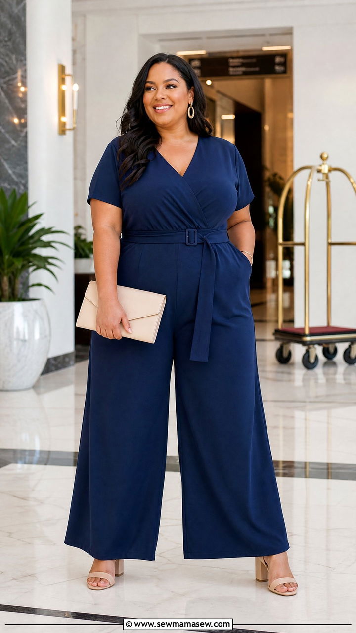 Plus Size Jumpsuit Outfit - 20 plus size outfits to balance proportions