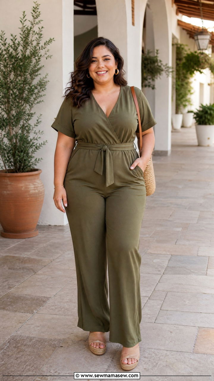 Plus Size Jumpsuit Outfit - 20 plus size outfits for short height