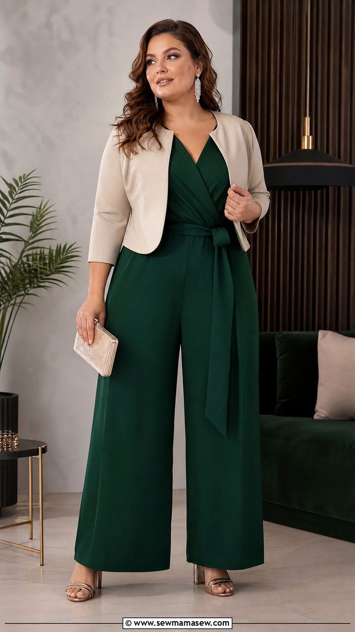 Plus Size Jumpsuit With Heels Outfit - 20 plus size date night outfit ideas