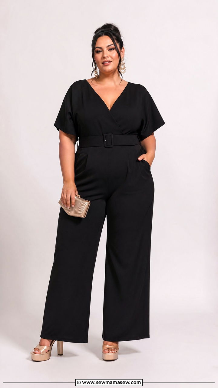 Plus Size Jumpsuit With Platform Heels - 20 plus size outfit ideas with heels