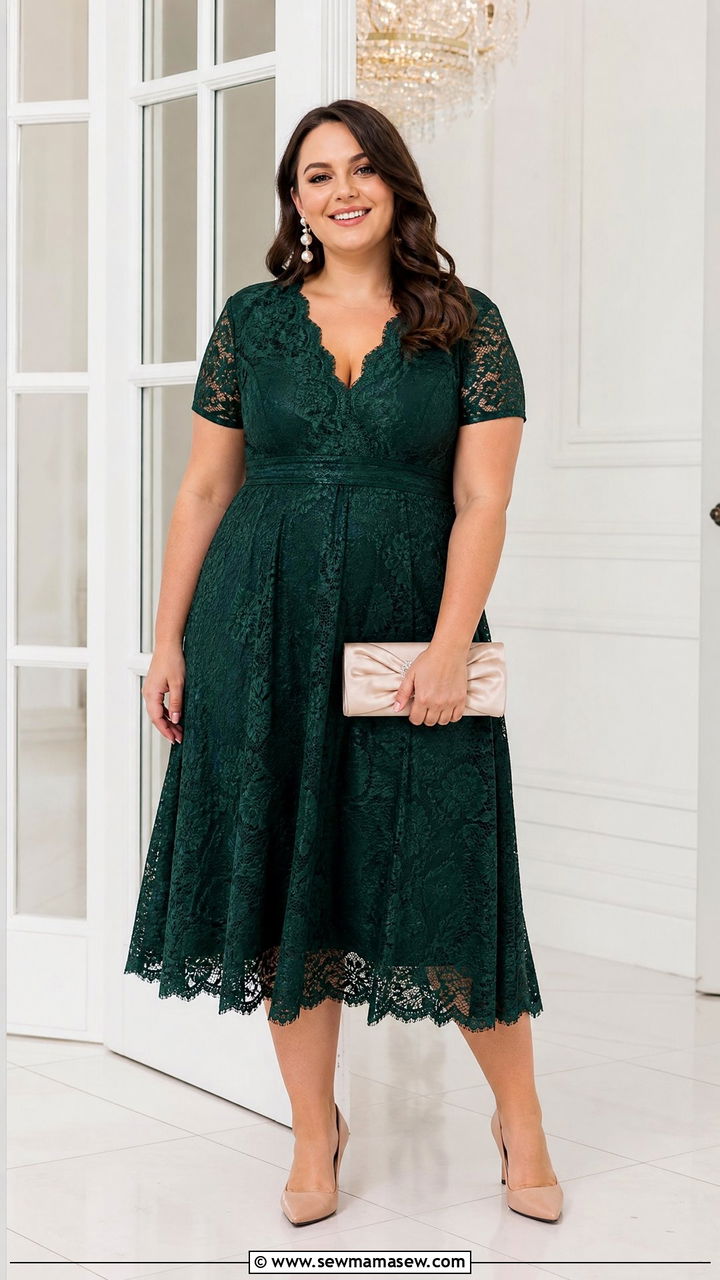 Plus Size Lace Formal Dress Outfit - 20 plus size formal dress outfit ideas