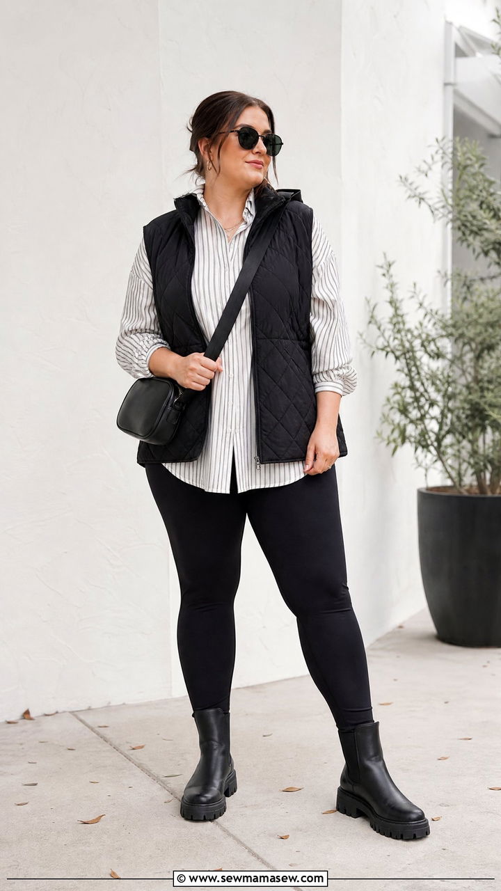 Plus Size Leggings With Chelsea Boots - 20 plus size outfit ideas with boots