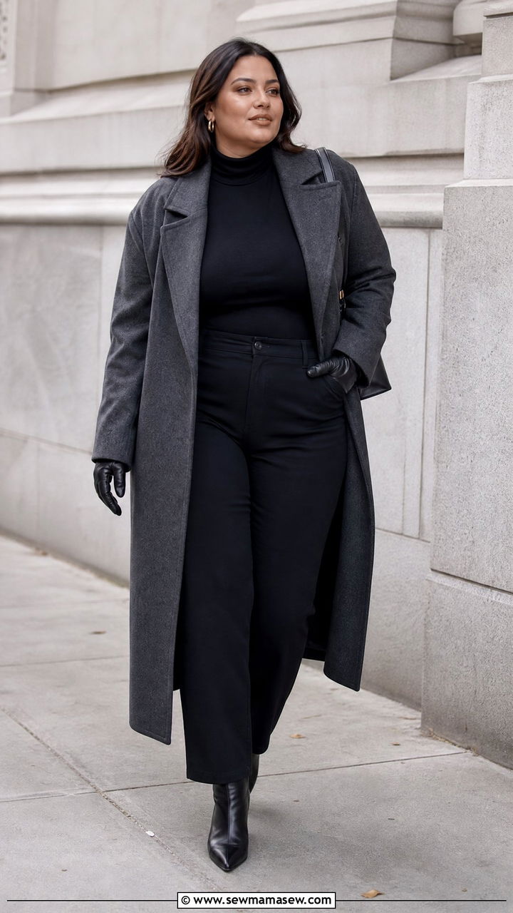 Plus Size Long Wool Coat Outfit - 20 plus size wool coat outfit ideas