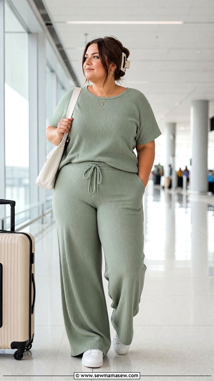 Plus Size Matching Set Outfit - 20 plus size outfit inspo