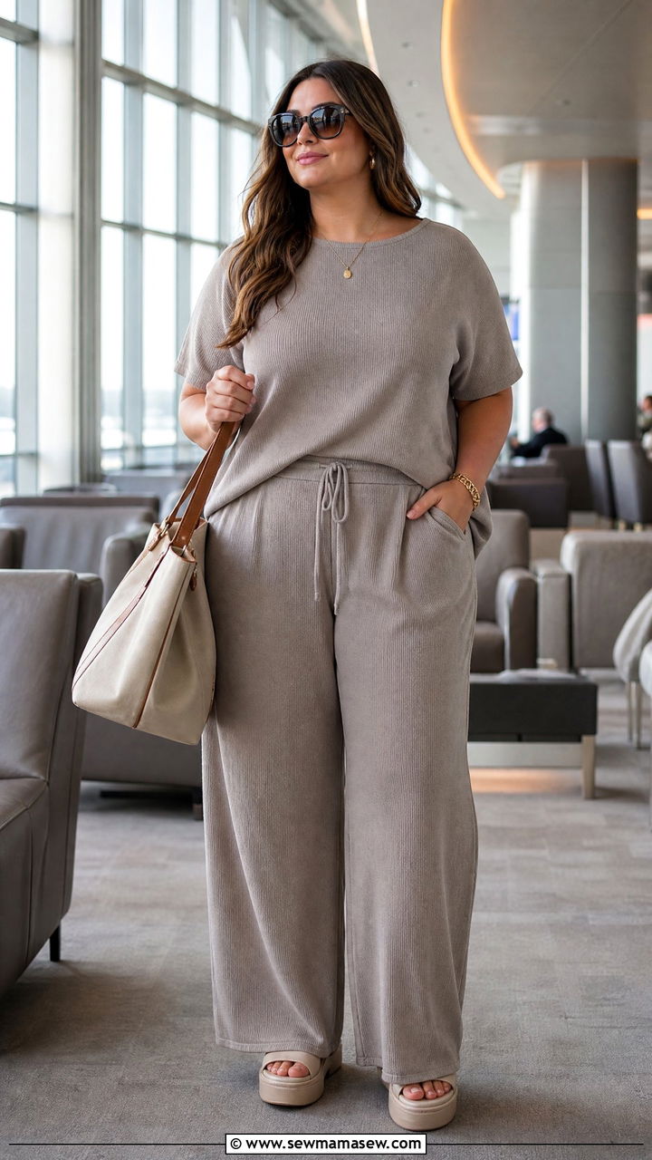 Plus Size Matching Set Outfit For Tall Women - 20 plus size outfits for tall women