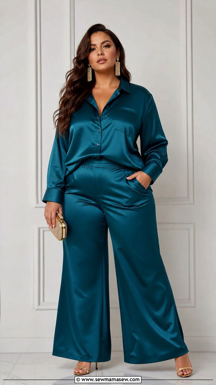 Plus Size Matching Set Party Outfit - 20 plus size party outfit ideas