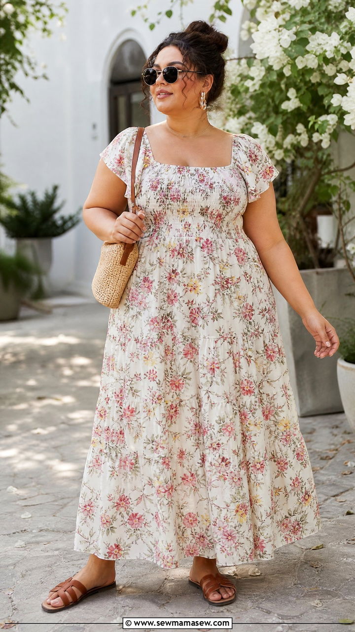 Plus Size Maxi Dress Outfit - 20 plus size casual summer outfit ideas
