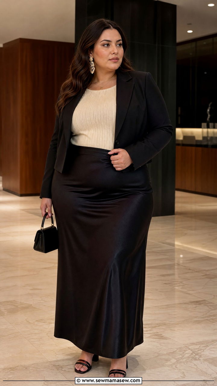 Plus Size Maxi Skirt Evening Outfit - 20 plus size maxi skirt outfit ideas