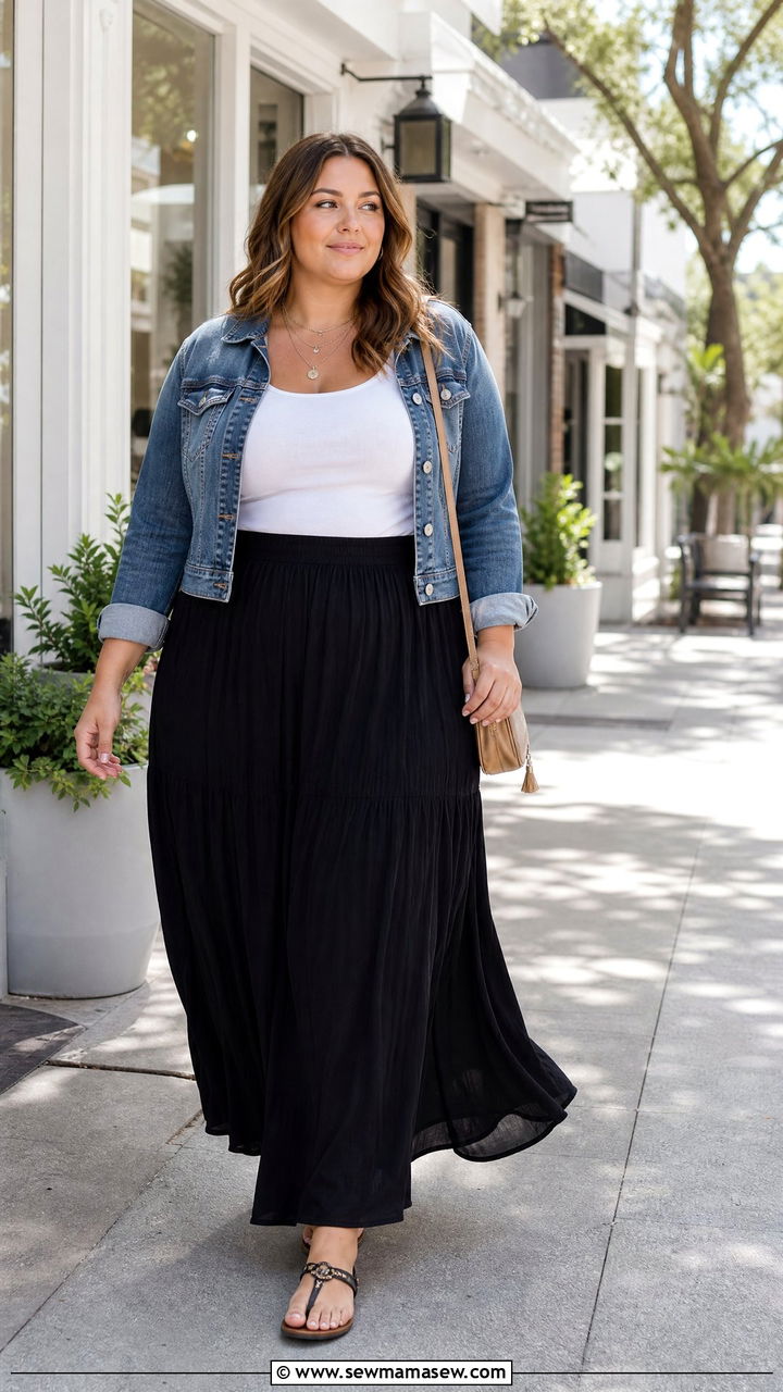 Plus Size Maxi Skirt Outfit - 20 plus size outfits for women in their 20s
