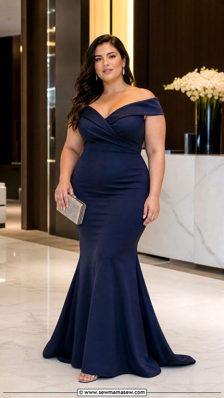 Plus Size Mermaid Formal Dress Outfit - 20 plus size formal dress outfit ideas