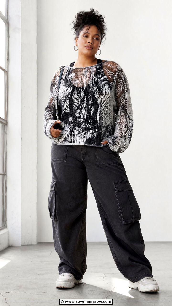 Plus Size Mesh Top Outfit - 20 plus size trendy tops outfit ideas 2026