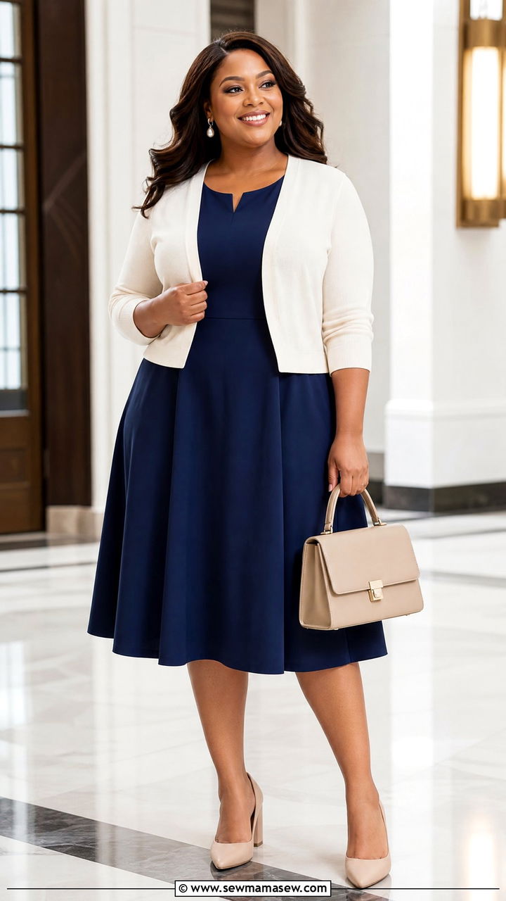 Plus Size Midi Dress Church Outfit - 20 plus size church outfit ideas