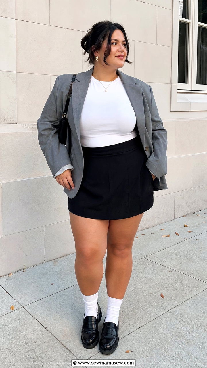 Plus Size Mini Skirt Outfit - 20 plus size outfits for women in their 20s
