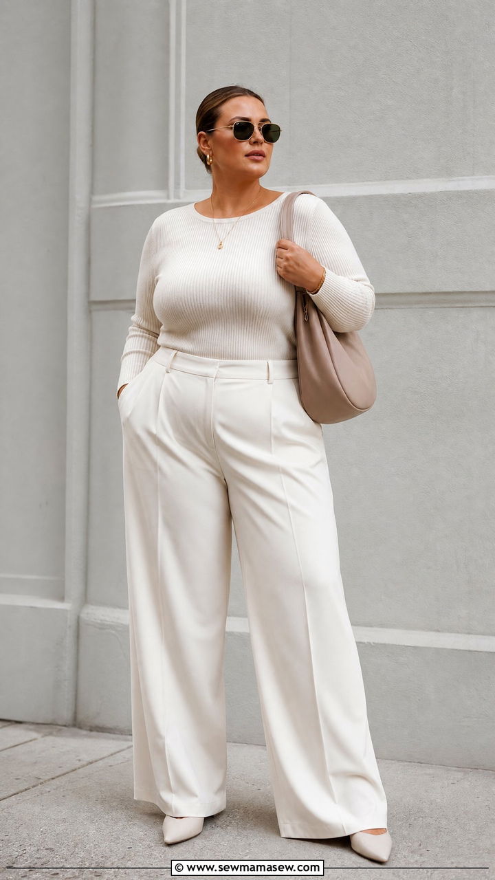 Plus Size Monochrome Outfit - 20 plus size outfit inspo