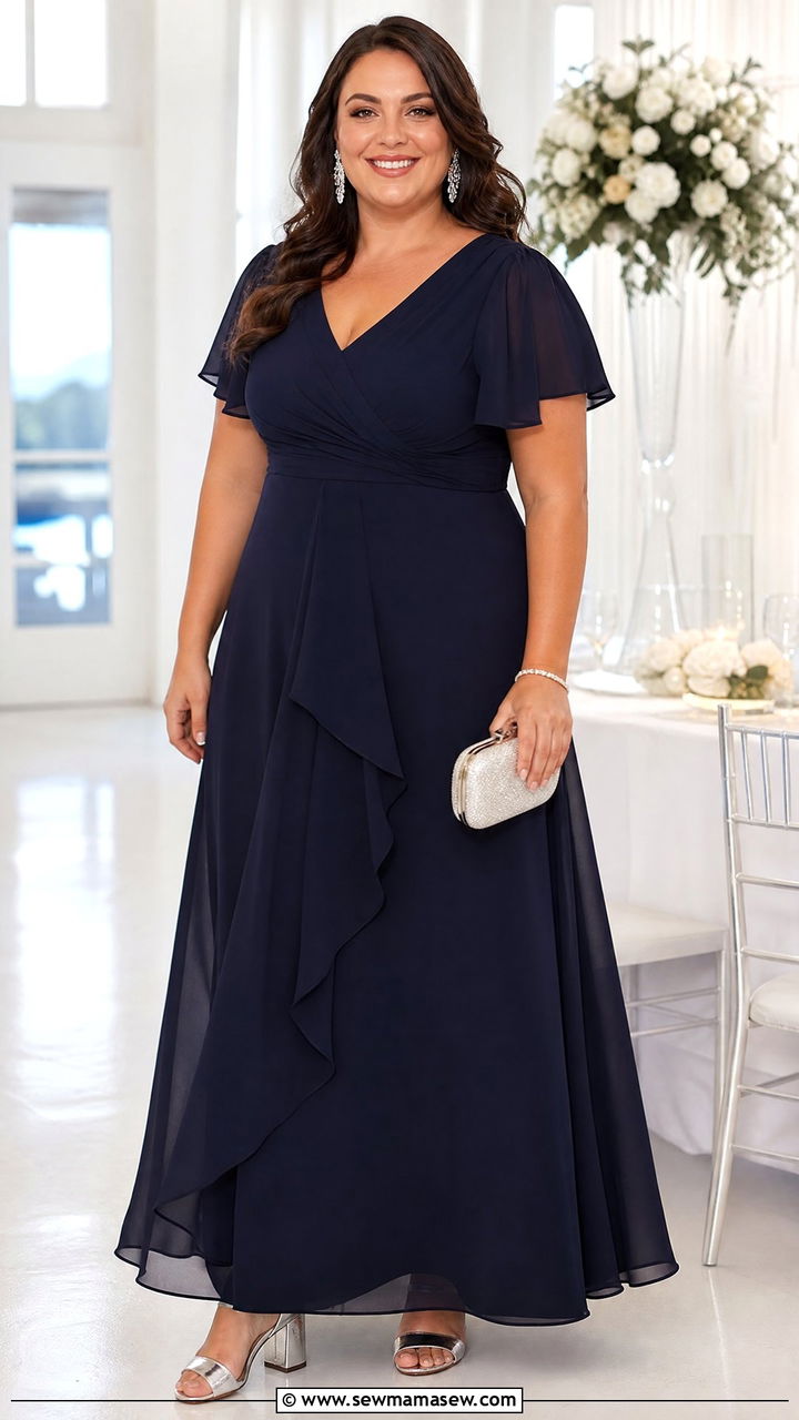 Plus Size Navy Formal Dress Outfit - 20 plus size formal dress outfit ideas