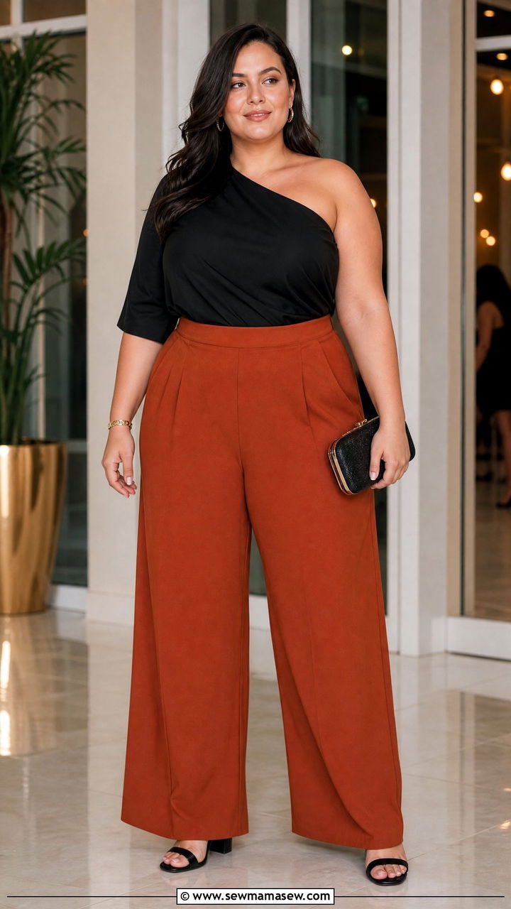 Plus Size Off Shoulder Alternative Outfit - 20 plus size outfits for inverted triangle shape