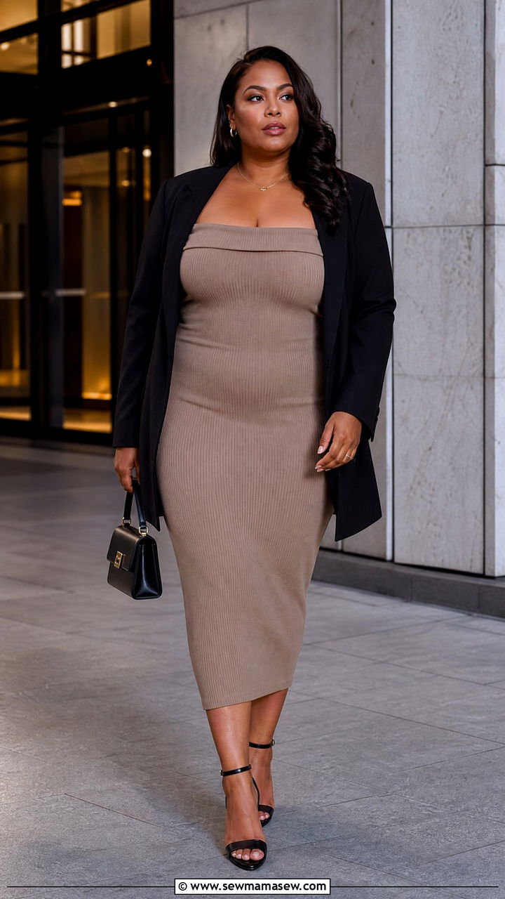 Plus Size Off Shoulder Bodycon Dress Outfit - 20 plus size off shoulder dress outfit ideas