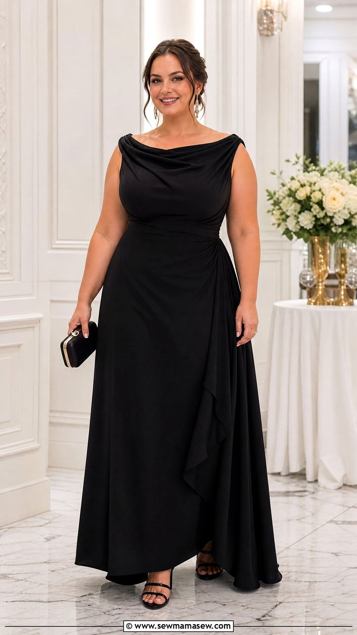 Plus Size Off Shoulder Formal Dress Outfit - 20 plus size formal dress outfit ideas