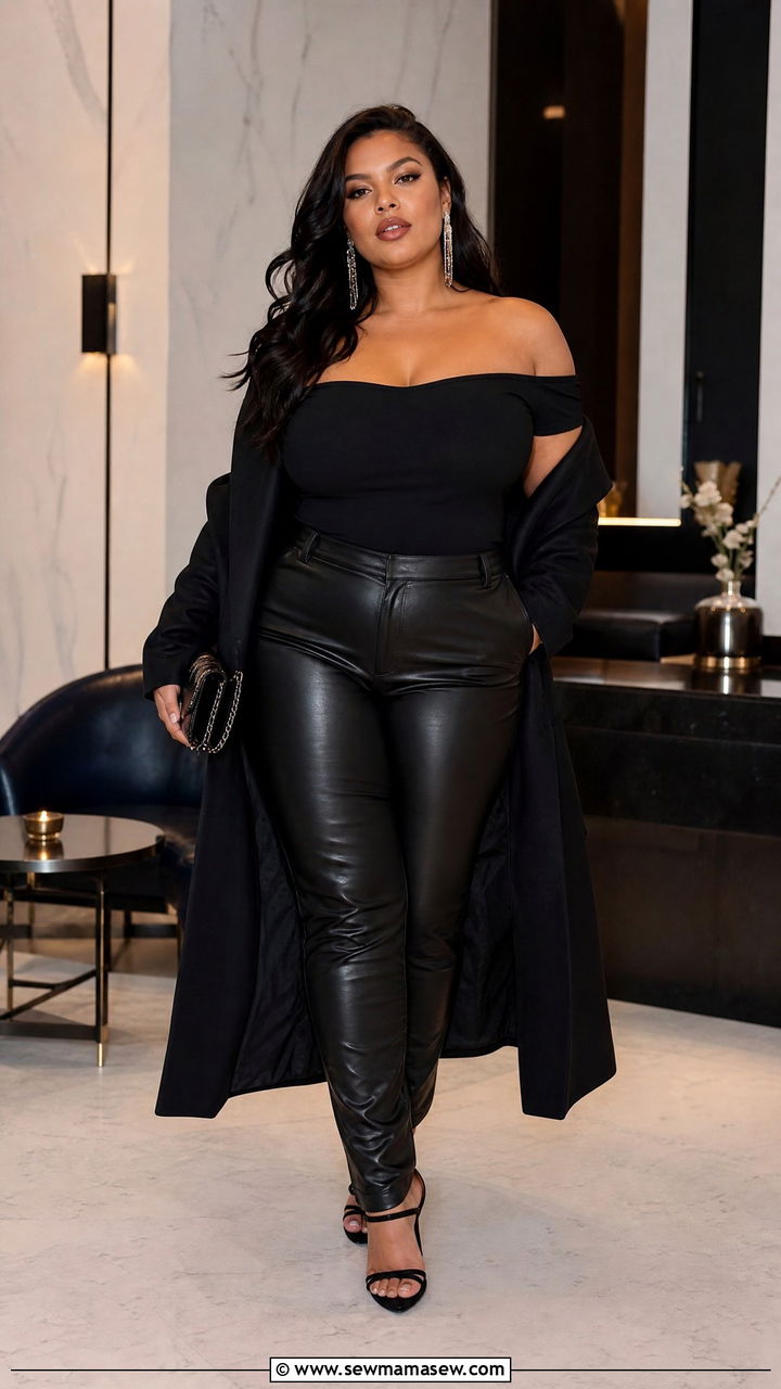 Plus Size Off Shoulder Top Outfit - 20 plus size night out top outfit ideas
