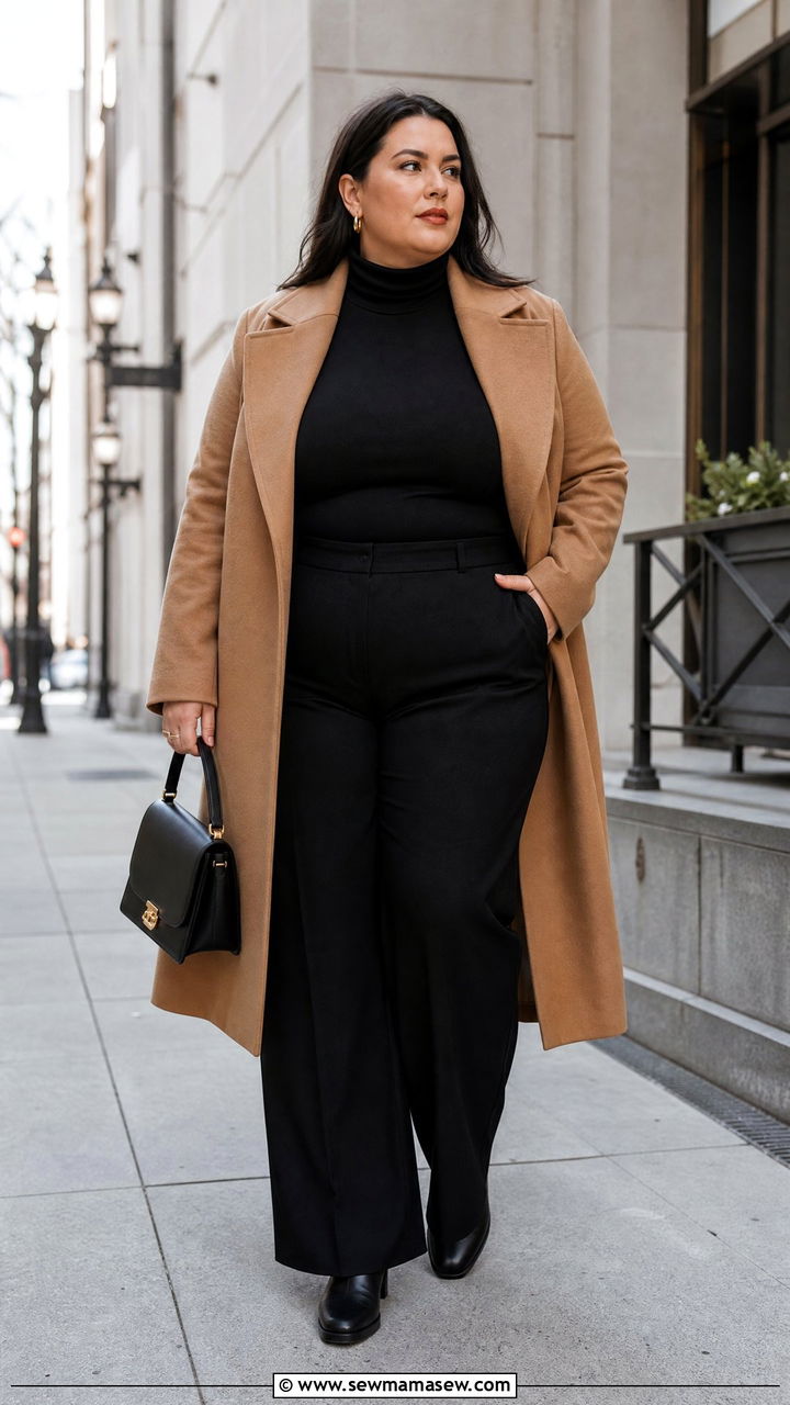 Plus Size Old Money Turtleneck Outfit - 20 plus size old money top outfit ideas