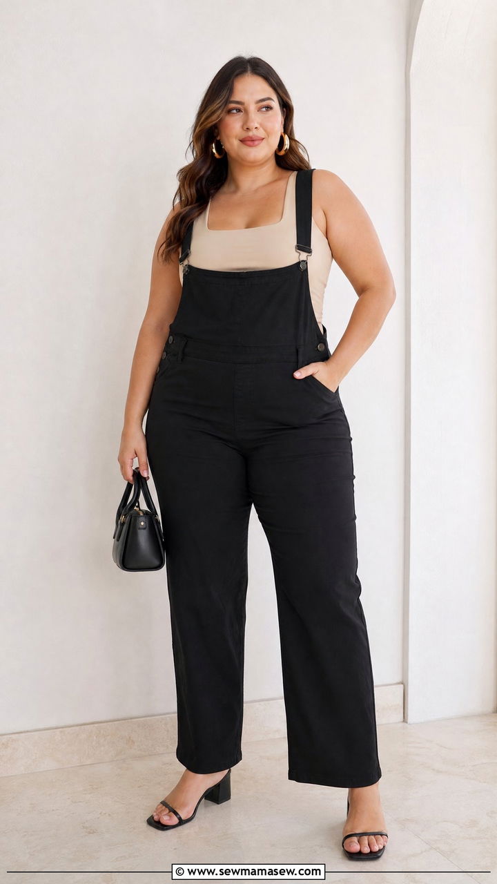 Plus Size Overalls With Bodysuit - 20 plus size overalls outfit ideas
