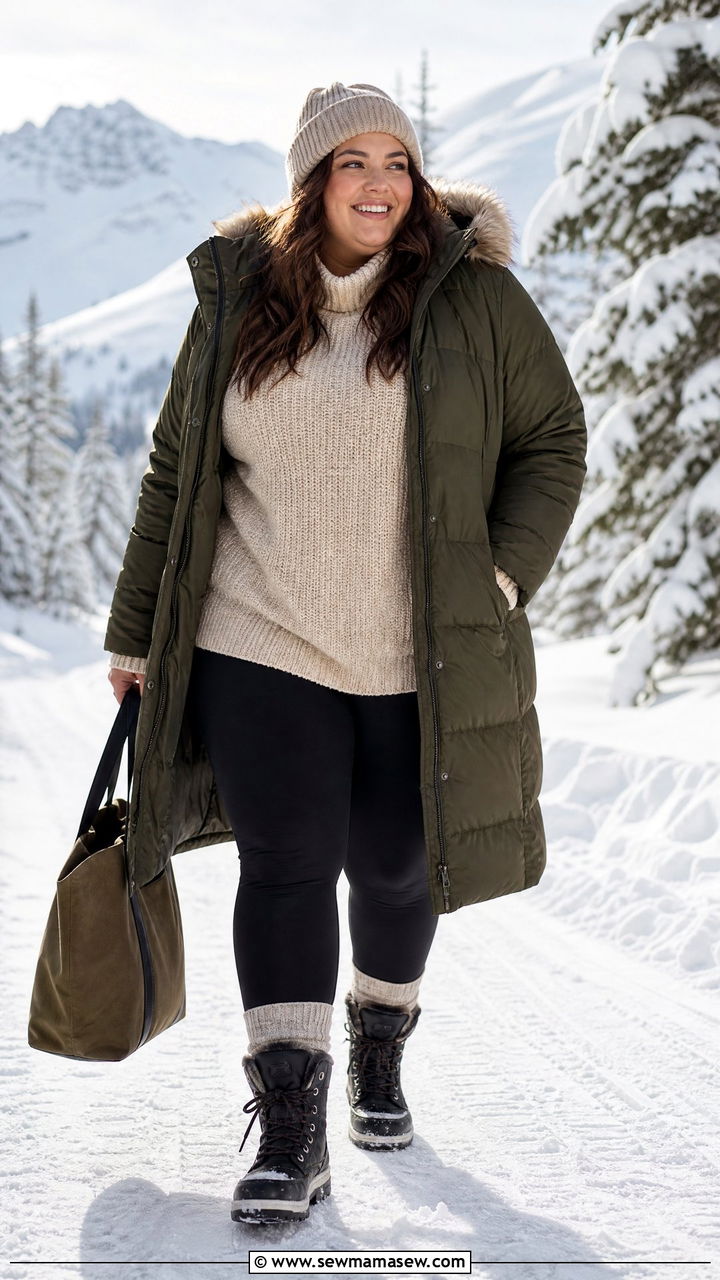 Plus Size Parka Coat Outfit - 20 plus size winter coat outfit ideas