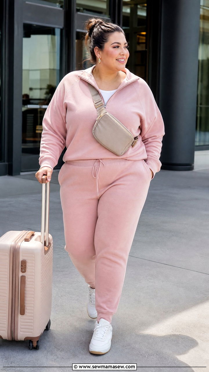 Plus Size Pink Athleisure Outfit - 20 plus size pink outfit ideas