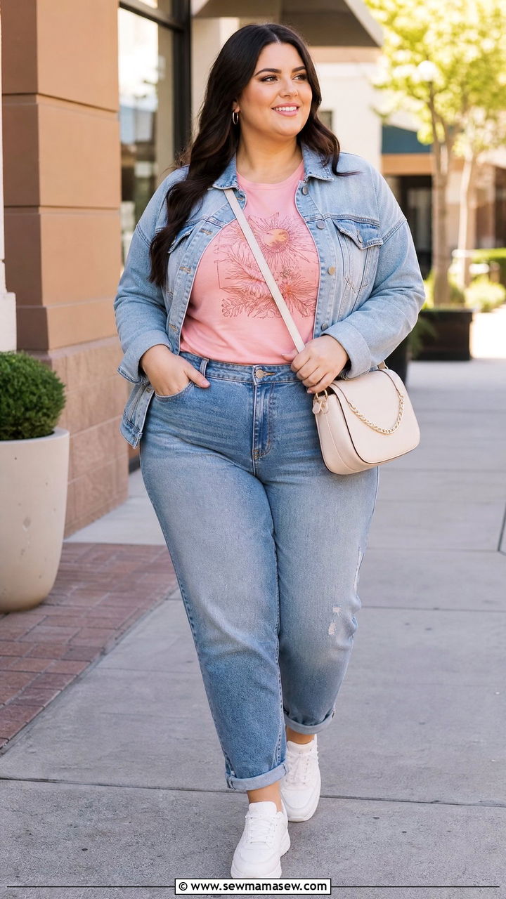 Plus Size Pink Casual Outfit - 20 plus size pink outfit ideas