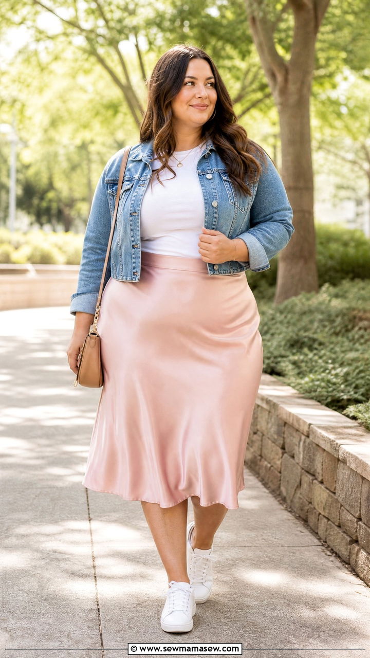 Plus Size Pink Skirt Outfit - 20 plus size pink outfit ideas