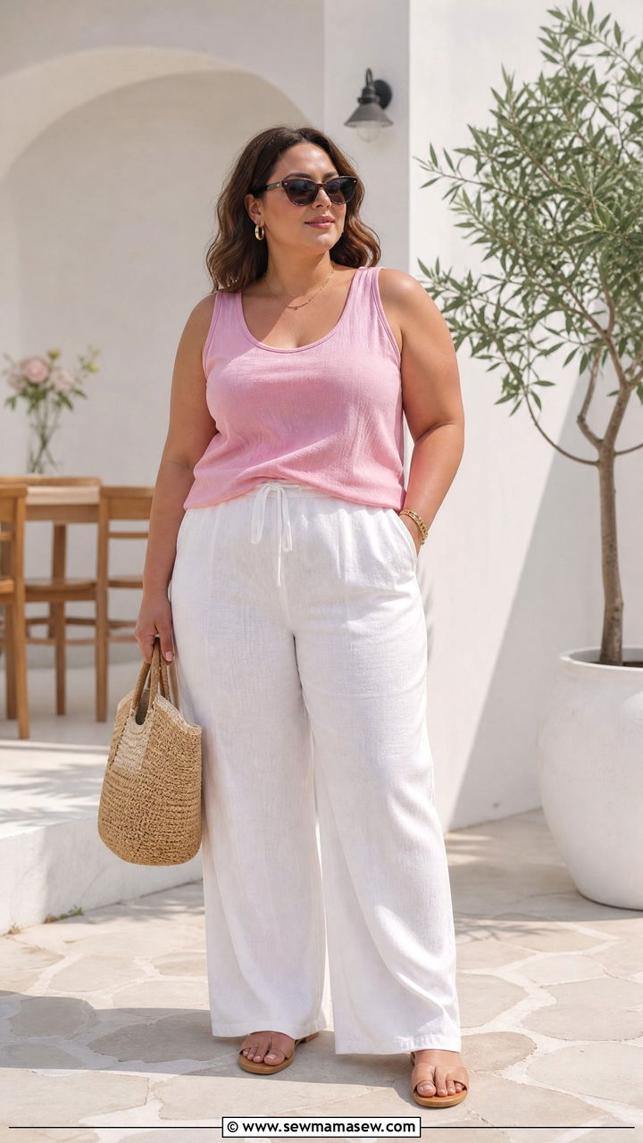 Plus Size Pink Summer Outfit - 20 plus size pink outfit ideas