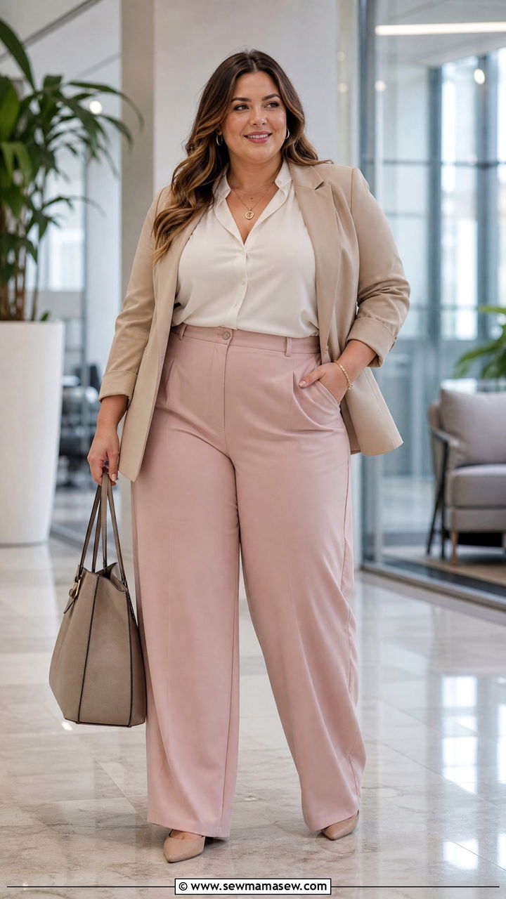 Plus Size Pink Work Outfit - 20 plus size pink outfit ideas