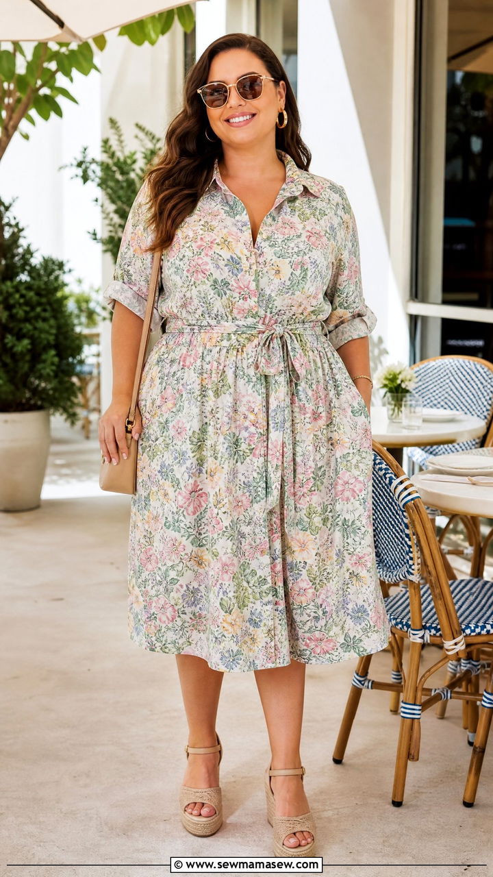 Plus Size Shirt Dress Brunch Outfit - 20 plus size shirt dress outfit ideas