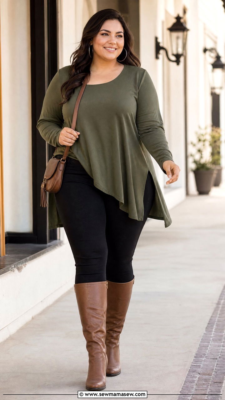 Plus Size Skinny Jeans With Tunic Top - 20 plus size skinny jeans outfit ideas