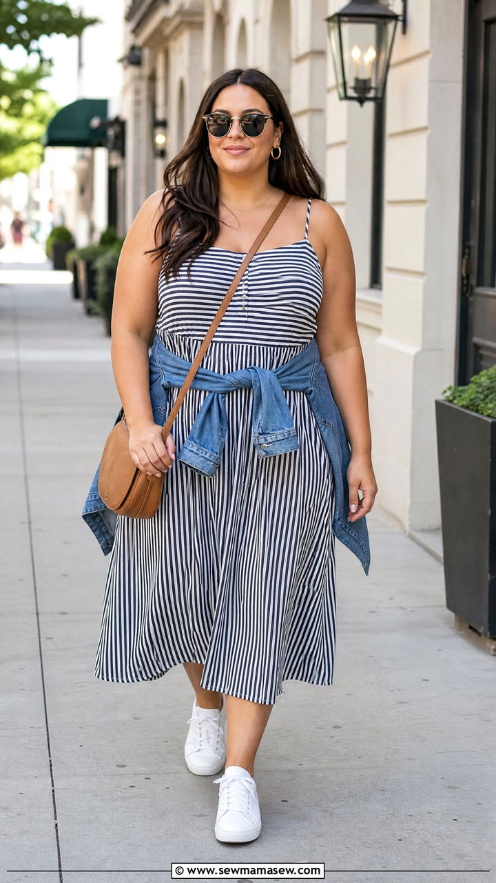 Plus Size Sneakers Sundress Outfit - 20 plus size sundress outfit ideas