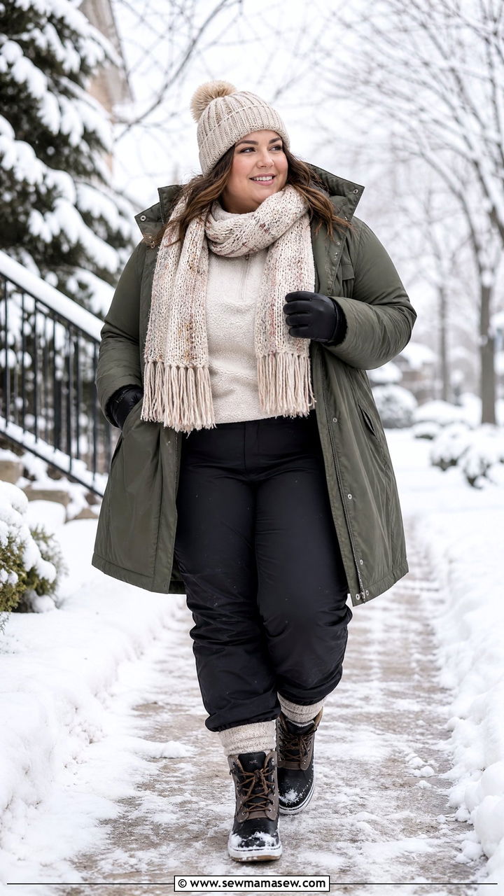 Plus Size Snow Day Outfit - 20 plus size cold weather outfit ideas