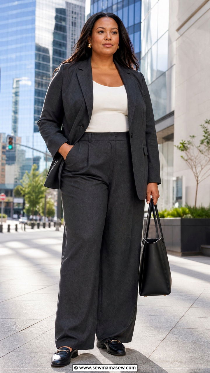 Plus Size Suit Outfit For Tall Women - 20 plus size outfits for tall women