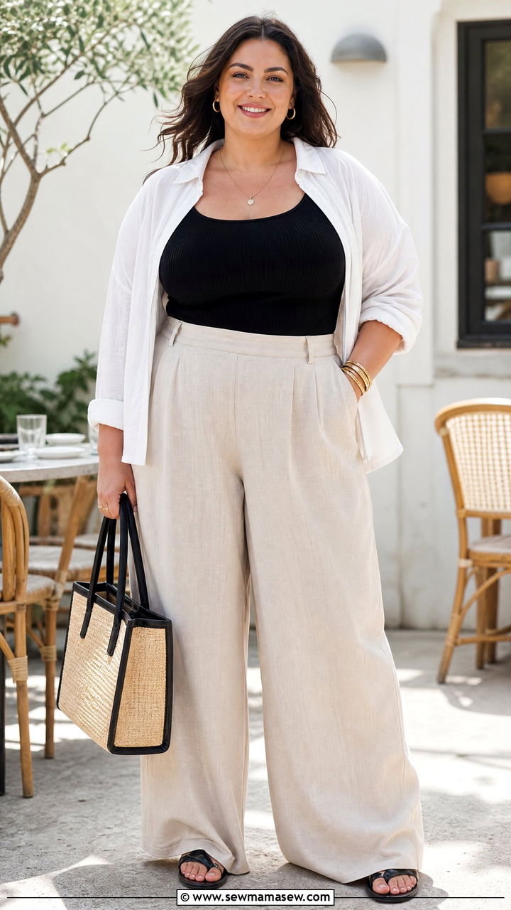 Plus Size Tank Top Brunch Outfit - 20 plus size brunch top outfit ideas
