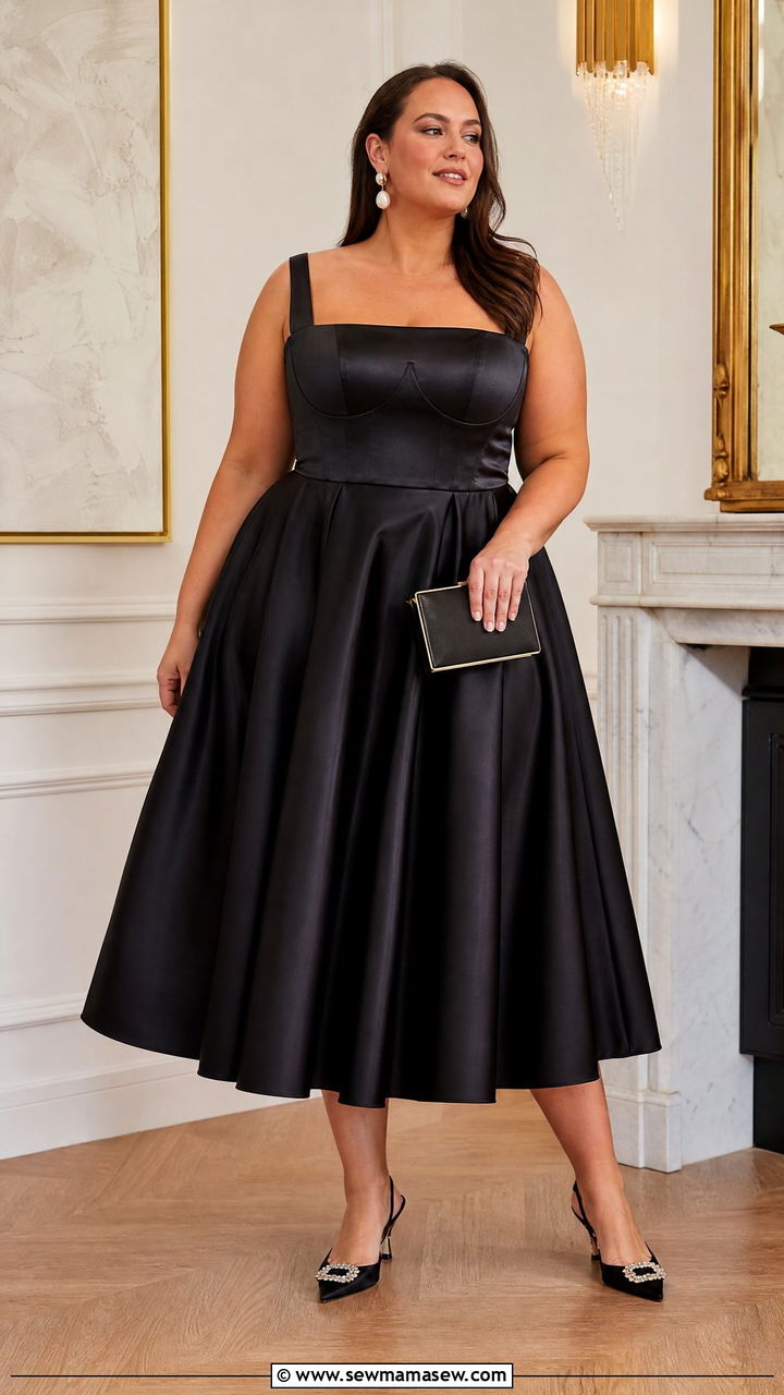 Plus Size Tea Length Gala Dress - 20 plus size gala outfit ideas