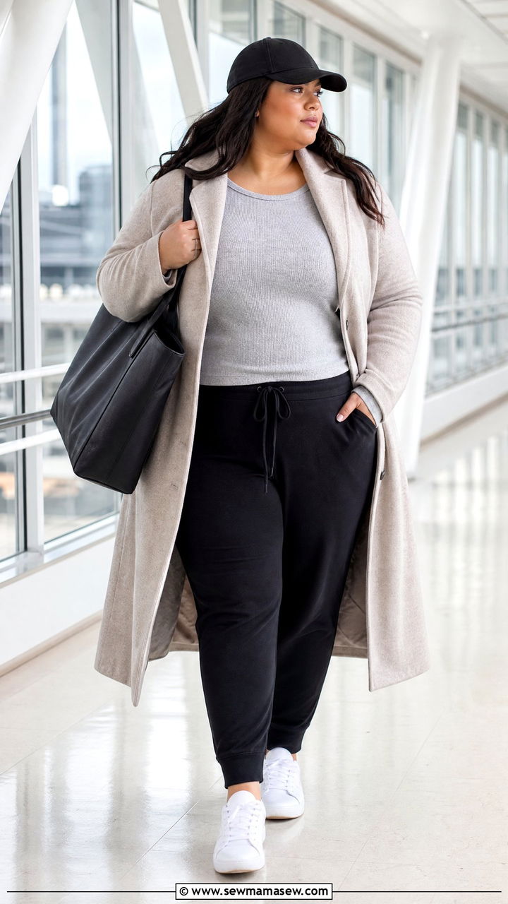 Plus Size Thermal Top With Joggers - 20 plus size thermal top outfit ideas