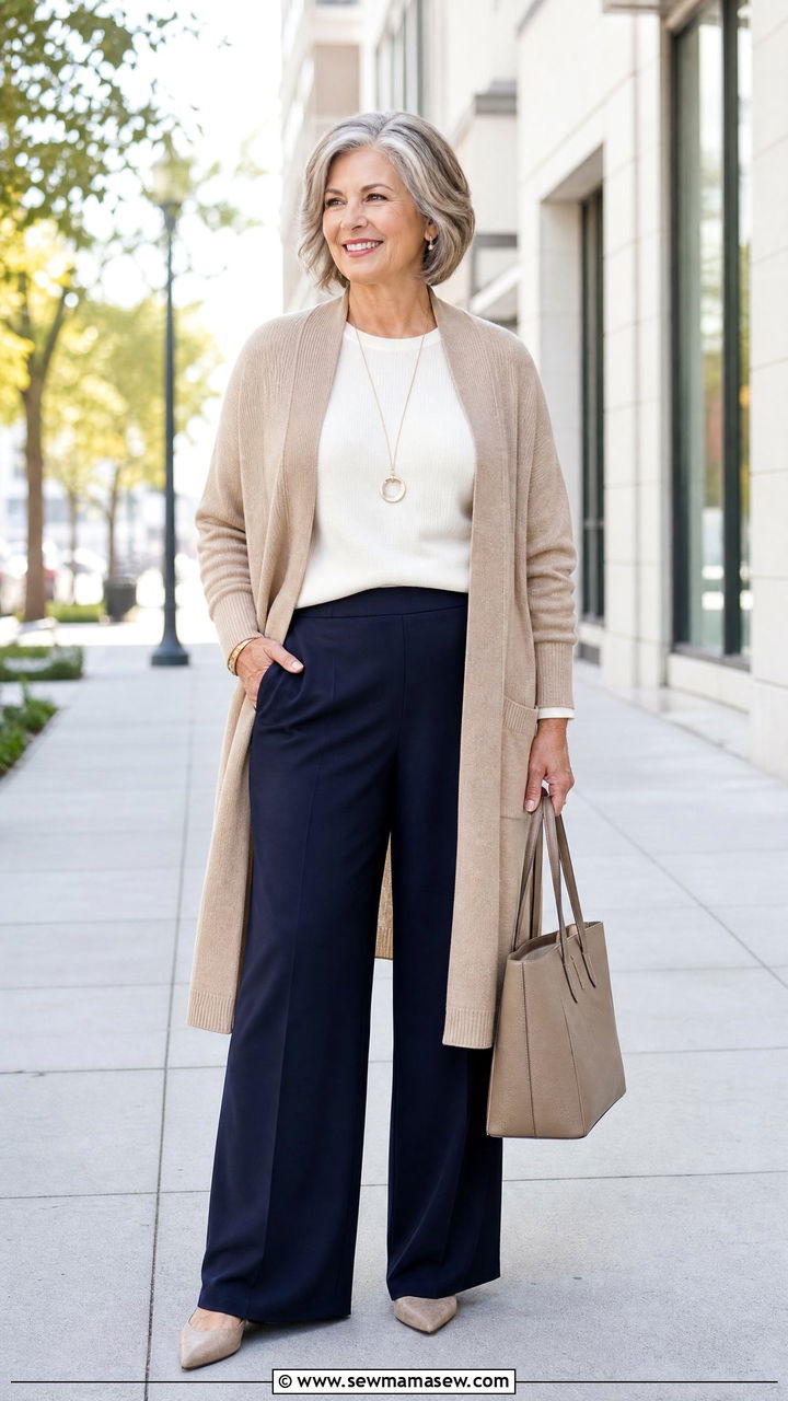Plus Size Wide Leg Pants Outfit - 20 plus size outfits for older women