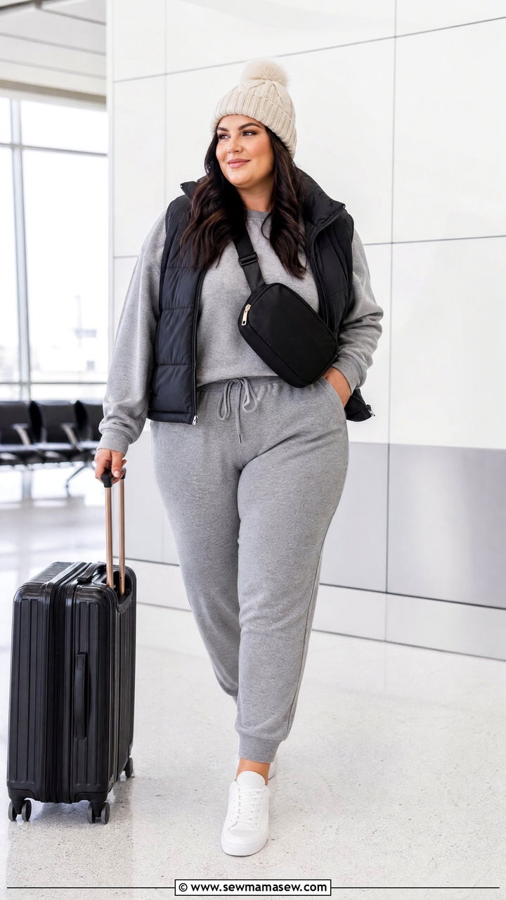 Plus Size Winter Athleisure Outfit - 20 plus size winter outfits