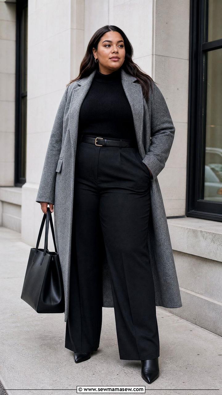 Plus Size Winter Blazer Coat Outfit - 20 plus size winter outfit ideas 2026