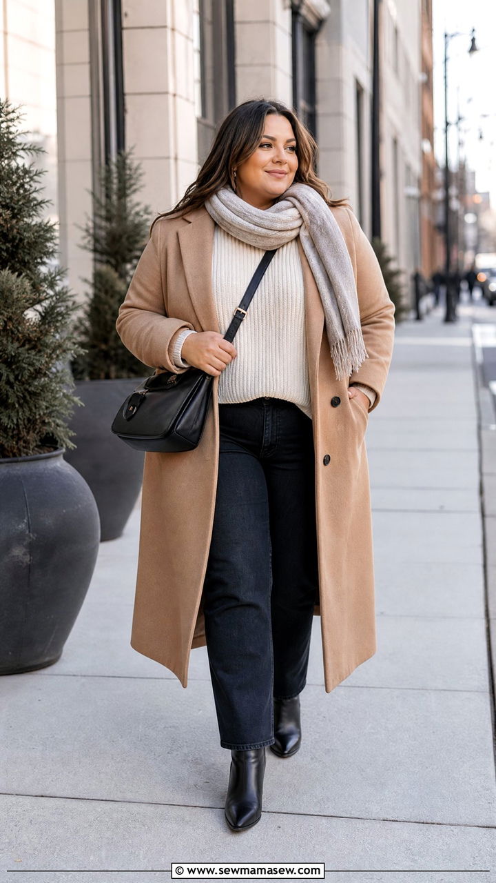 Plus Size Winter Coat Outfit - 20 plus size winter outfits