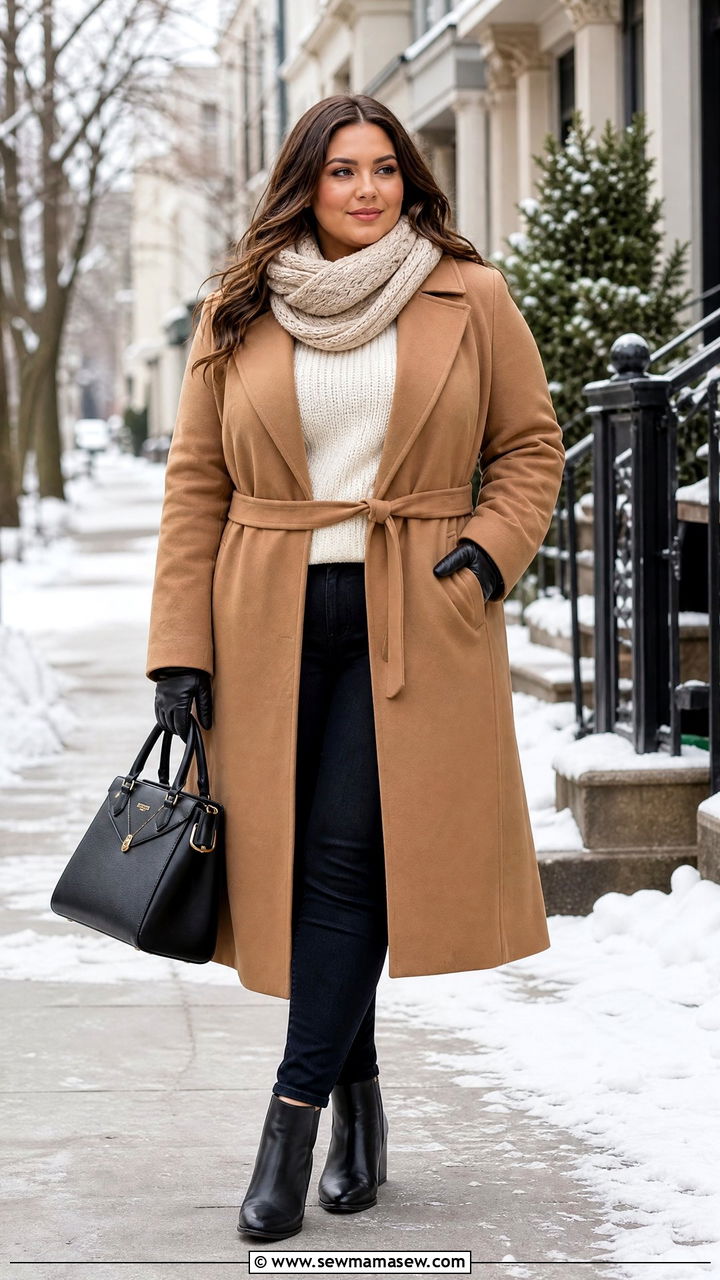 Plus Size Winter Coat Outfit - 20 plus size outfits for curvy women