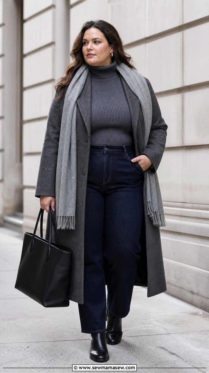 Plus Size Winter Jeans Outfit - 20 plus size winter outfit ideas casual