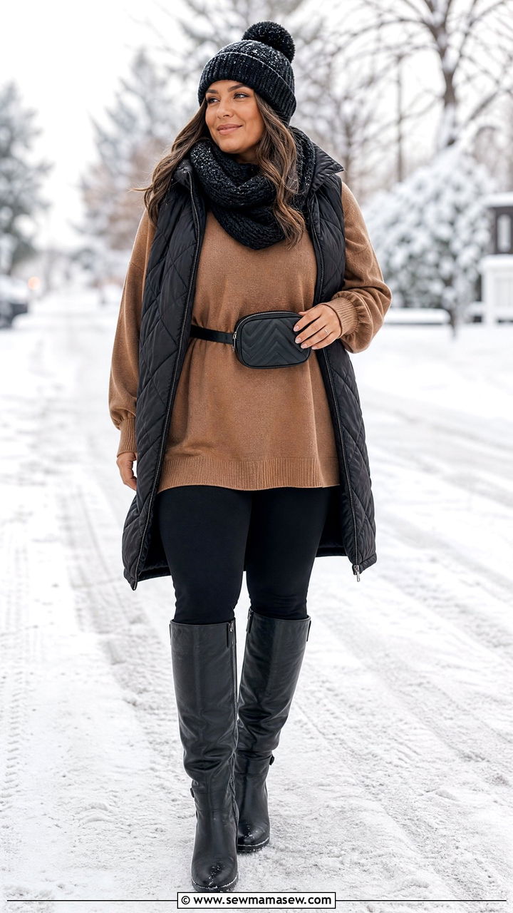 Plus Size Winter Leggings Outfit - 20 plus size winter fashion outfit ideas